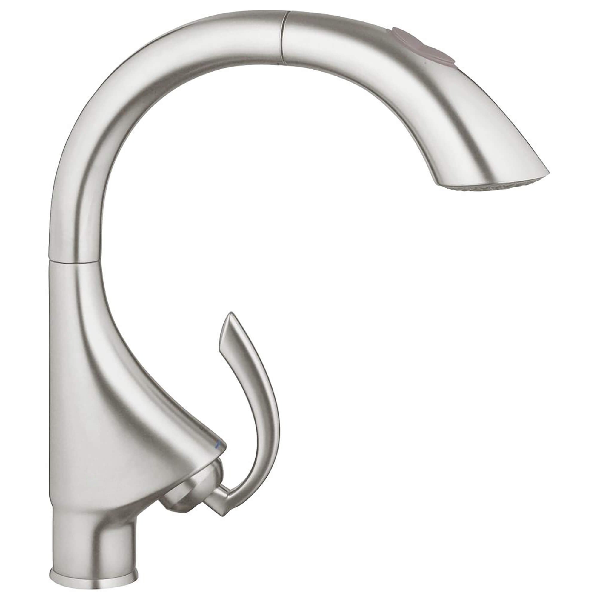 SingleHandle Pull Down Kitchen Faucet Dual Spray 1.75 GPM